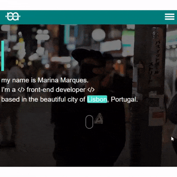 creating a modern portfolio landing page with bootstrap and javascript.gif